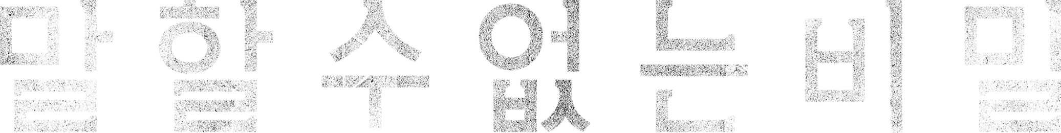 말할 수 없는 비밀