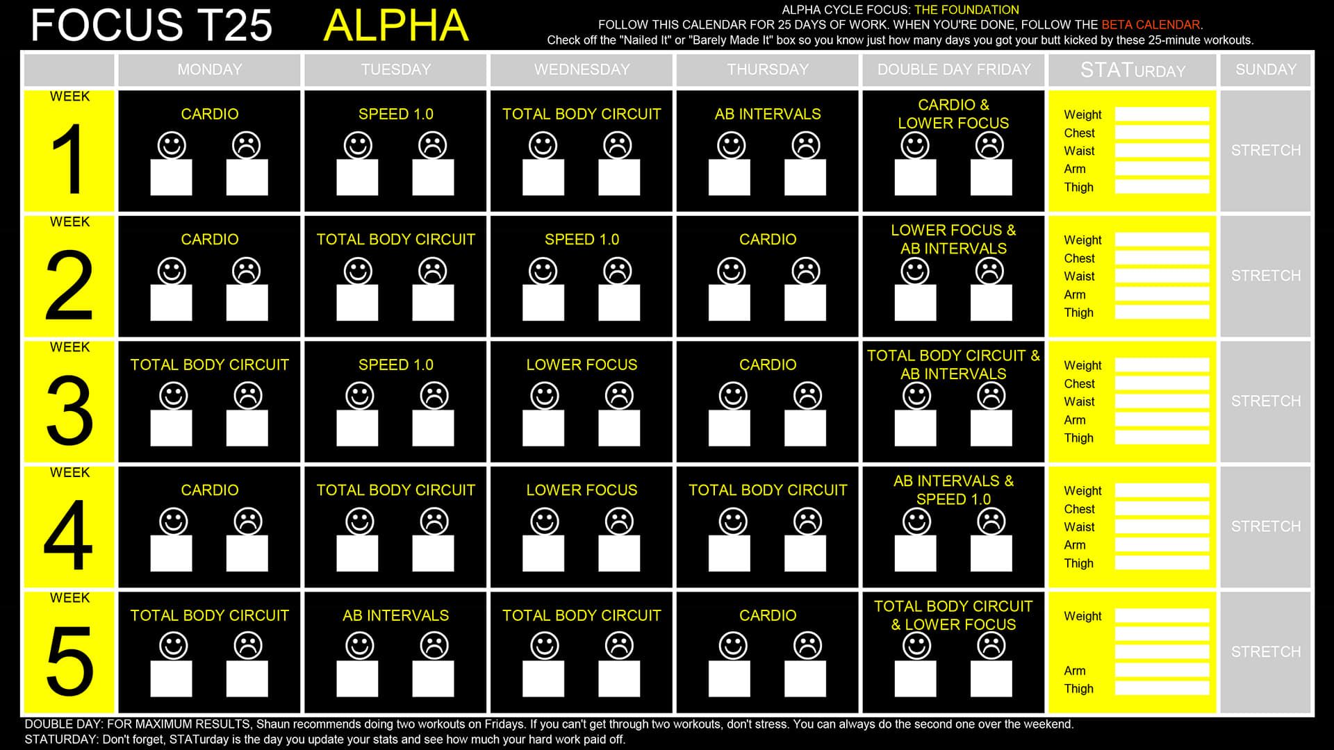 Focus T25 Alpha Ab Intervals Focus t25 alpha ab intervals